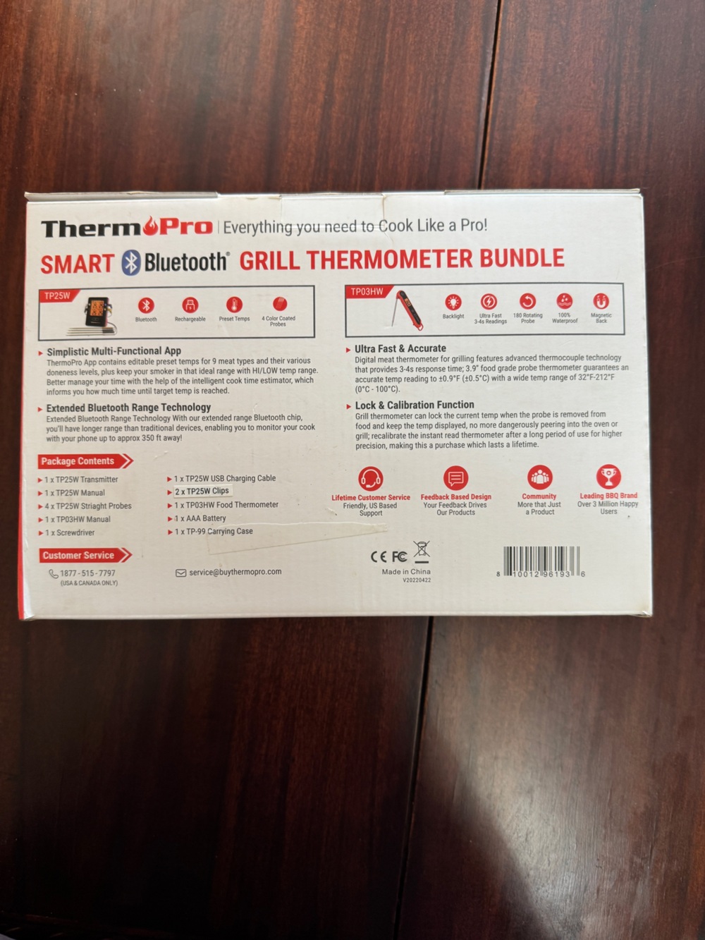 ThermoPro Bluetooth Grill Thermometer Bundle NWT | Father’s Day Gift for Dad - Picture 2 of 2